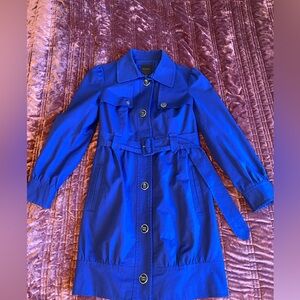 The Limited Royal Blue Trench Coat